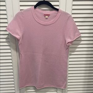 J. Crew Pink Short Sleeve Crewneck Sweater